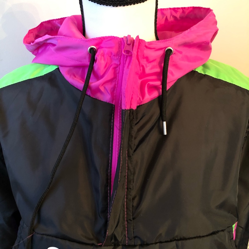 ‼️SOLD‼️H.P.🏆 Neon NASA To The Moon Windbreaker - Picture 4 of 8
